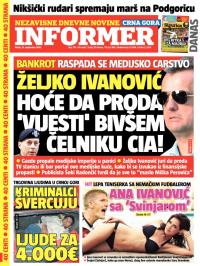 Informer CG - broj 719, 12. sep 2014.