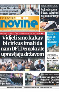 Dnevne novine - broj 2695, 2. jun 2020.