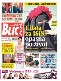 Blic - broj 6750, 27. nov 2015.