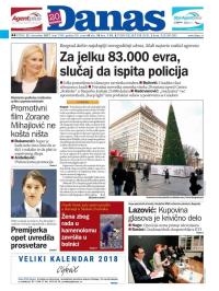 Danas - broj 7389, 22. dec 2017.