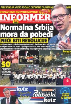 Informer - broj 4128, 6. nov 2025.