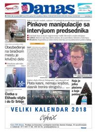 Danas - broj 7393, 26. dec 2017.