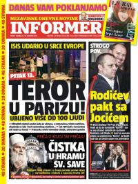 Informer - broj 1078, 14. nov 2015.