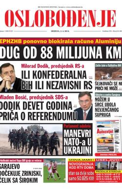 Oslobođenje - broj 24.183, 2. apr 2014.