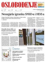 Oslobođenje - broj 26137, 3. sep 2019.