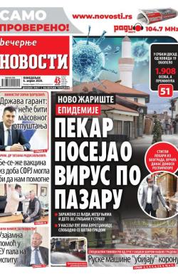 Večernje novosti - broj 3564, 6. apr 2020.