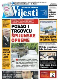 Vijesti - broj 6318, 27. okt 2015.