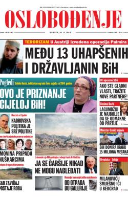 Oslobođenje - broj 24.424, 29. nov 2014.