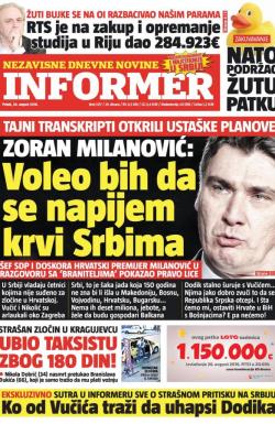 Informer - broj 1317, 26. avg 2016.