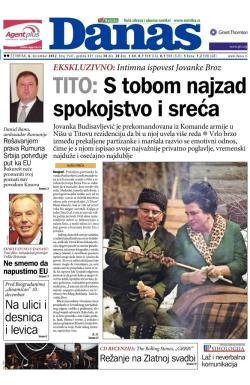 Danas - broj 5547, 6. dec 2012.