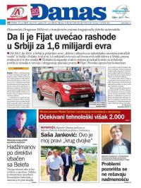 Danas - broj 7225, 11. jul 2017.