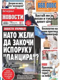Večernje novosti - broj 3412, 1. nov 2019.
