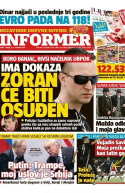 Informer - broj 1684, 4. nov 2017.