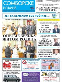 Somborske novine - broj 3344, 27. jul 2018.