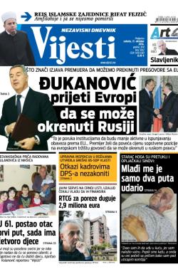 Vijesti - broj 5942, 11. okt 2014.