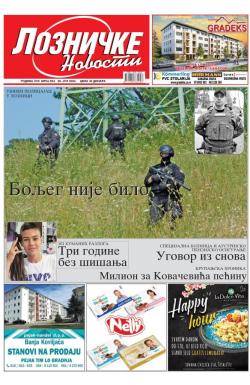 Lozničke novosti - broj 854, 26. jul 2024.