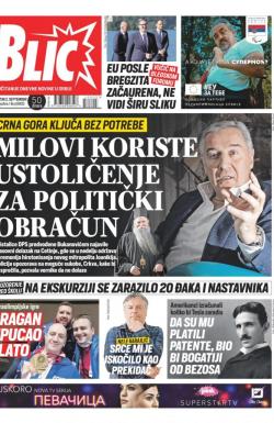 Blic - broj 8805, 2. sep 2021.