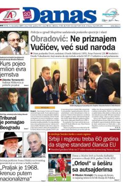 Danas - broj 7368, 1. dec 2017.