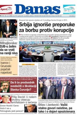 Danas - broj 7473, 16. mar 2018.