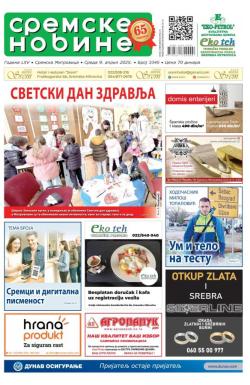 Sremske Novine - broj 3345, 9. apr 2025.