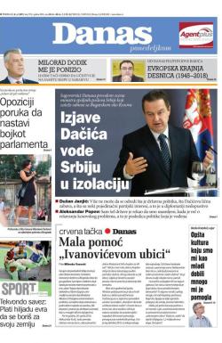 Danas - broj 7952, 8. jul 2019.