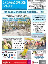 Somborske novine - broj 3435, 24. apr 2020.