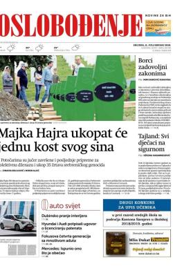 Oslobođenje - broj 25726, 11. jul 2018.