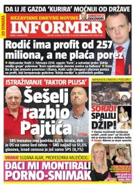 Informer - broj 1068, 3. nov 2015.