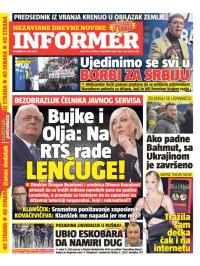 Informer - broj 3316, 13. mar 2023.