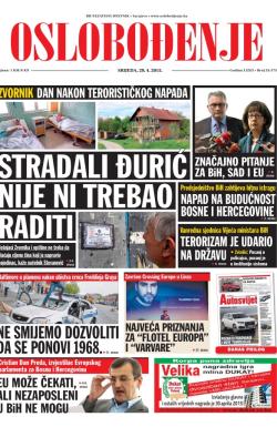 Oslobođenje - broj 24.575, 29. apr 2015.