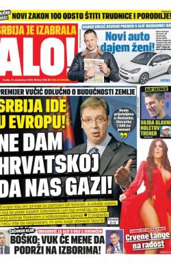 Alo - broj 3165, 14. dec 2016.