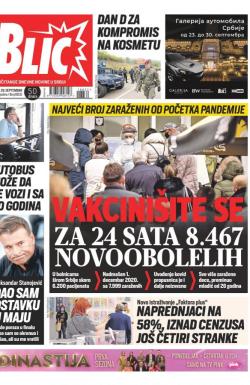 Blic - broj 8832, 29. sep 2021.