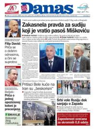 Danas - broj 7282, 6. sep 2017.