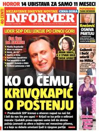 Informer CG - broj 787, 1. dec 2014.