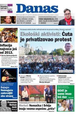 Danas - broj 8751, 14. sep 2021.