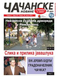 Čačanske novine - broj 372, 20. avg 2013.