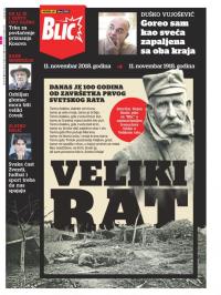 Blic - broj 7810, 11. nov 2018.