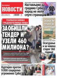 Večernje novosti - broj 5298, 22. feb 2025.