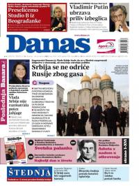 Danas - broj 6606-6607, 31. okt 2015.