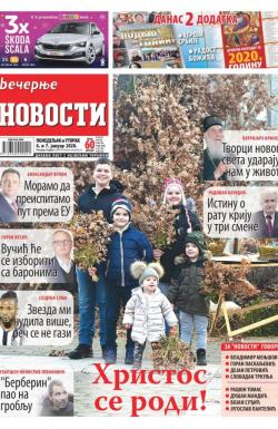 Večernje novosti - broj 3476, 6. jan 2020.