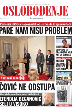 Oslobođenje - broj 24.513, 26. feb 2015.