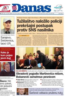 Danas - broj 7359, 22. nov 2017.