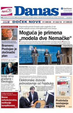 Danas - broj 6653, 17. dec 2015.