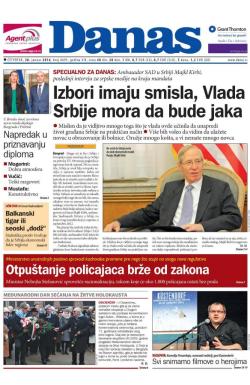 Danas - broj 6695, 28. jan 2016.