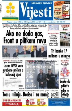 Vijesti - broj 5691, 1. feb 2014.