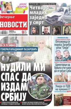 Večernje novosti - broj 3317, 28. jul 2019.