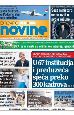 Dnevne novine - broj 2885, 13. jan 2021.