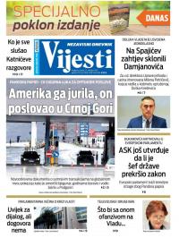 Vijesti - broj 8454, 22. okt 2021.