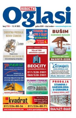 Novosti oglasi - broj 1718, 13. apr 2022.