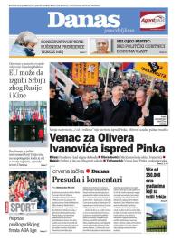 Danas - broj 7861, 8. apr 2019.